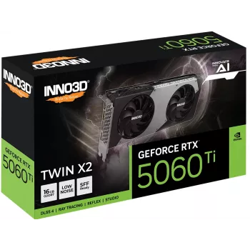 Tarjeta gráfica Inno3D GeForce RTX 5060 Ti — 16 GB GDDR7, PCIe 5.0, 128 bits, 448 GB/s