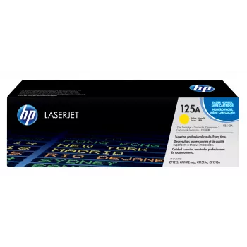 HP 125A Amarillo Cartucho de tóner Original LaserJet, 1400 páginas, 1 ud.