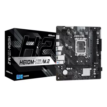 ASRock Placa base H610M-H2/M.2 LGA1700 Intel H610 2 X DDR4 2 X HDMI 2.1 TMDS Compatible mATX