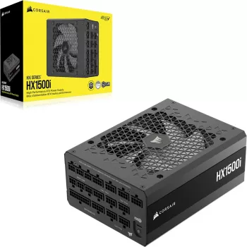 CORSAIR Fuente de alimentación - Hx1500i totalmente modular ruido ultra bajo Platinum ATX 1500w