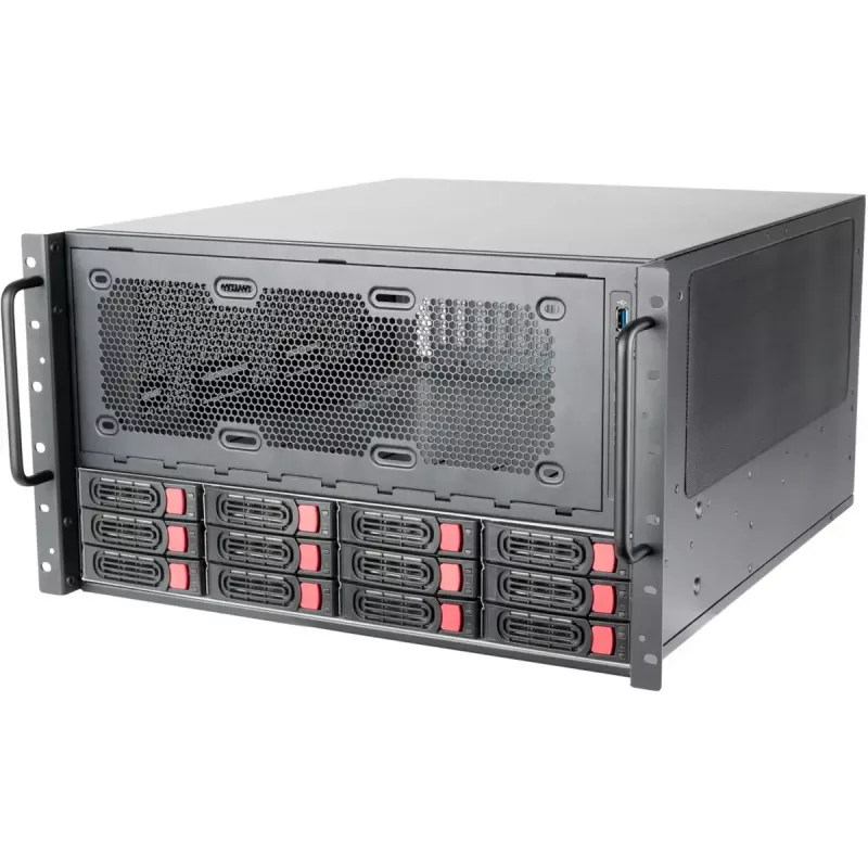 Caja de ordenador SilverStone SST-RM61-312 caja rack negra