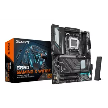 GIGABYTE B850 GAMING X WIFI6E placa base - CPUs AMD Ryzen 9000 Series, 12+2+2 fases Digital VRM, hasta 8200MHz DDR5 (OC), 1xPCIe 5.0 + 2xPCIe 4.0 M.2, 2.5LAN, WIFI 6E, USB 3.2 Gen 2x2