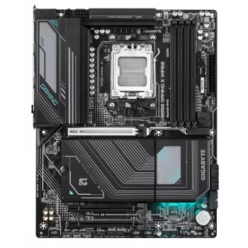 GIGABYTE B850 GAMING X WIFI6E placa base - CPUs AMD Ryzen 9000 Series, 12+2+2 fases Digital VRM, hasta 8200MHz DDR5 (OC), 1xPCIe 5.0 + 2xPCIe 4.0 M.2, 2.5LAN, WIFI 6E, USB 3.2 Gen 2x2