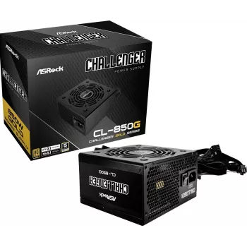 ASROCK fuente de alimentación Challenger Cl-850g 850w 80+ Gold negro ATX