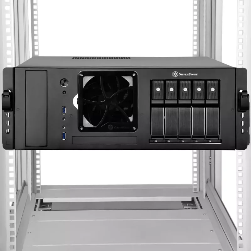 RMS05-22 rack de acero plateado SilverStone