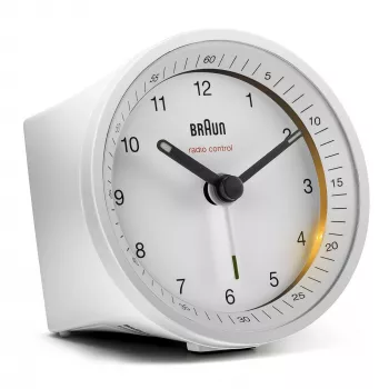 Braun BC07W-DCF despertador de cuarzo blanco