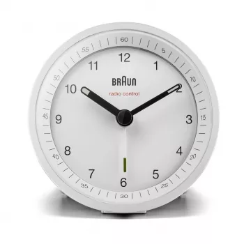Braun BC07W-DCF despertador de cuarzo blanco