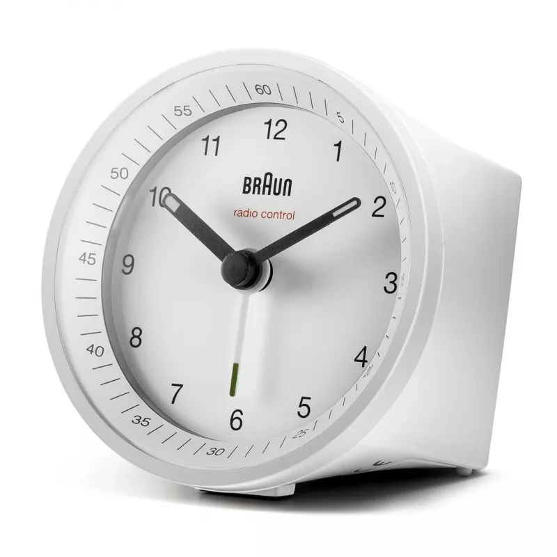 Braun BC07W-DCF despertador de cuarzo blanco