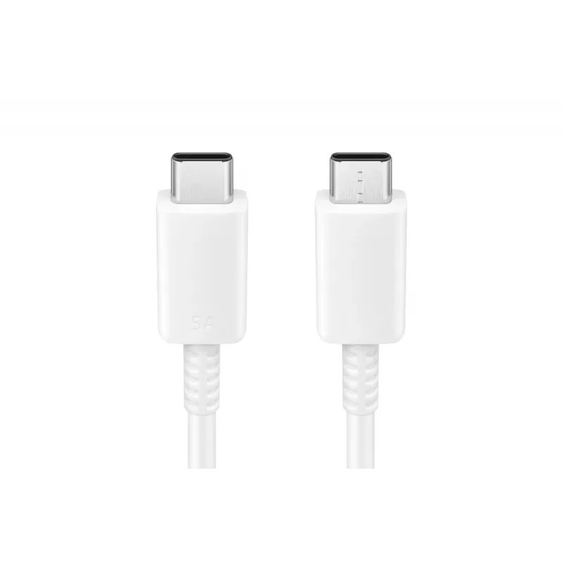 Samsung EP-DN975 - cable USB - USB-C (M) a USB-C (M) - USB 2.0 - 1 m - alimentación USB (5A, 100 W) - blanco - para Galaxy Note10, Note10+, Note10+