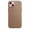 APPLE funda FineWoven con MagSafe iPhone 15 Plus topo