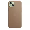 APPLE funda FineWoven con MagSafe iPhone 15 Plus topo