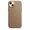 APPLE funda FineWoven con MagSafe iPhone 15 Plus topo