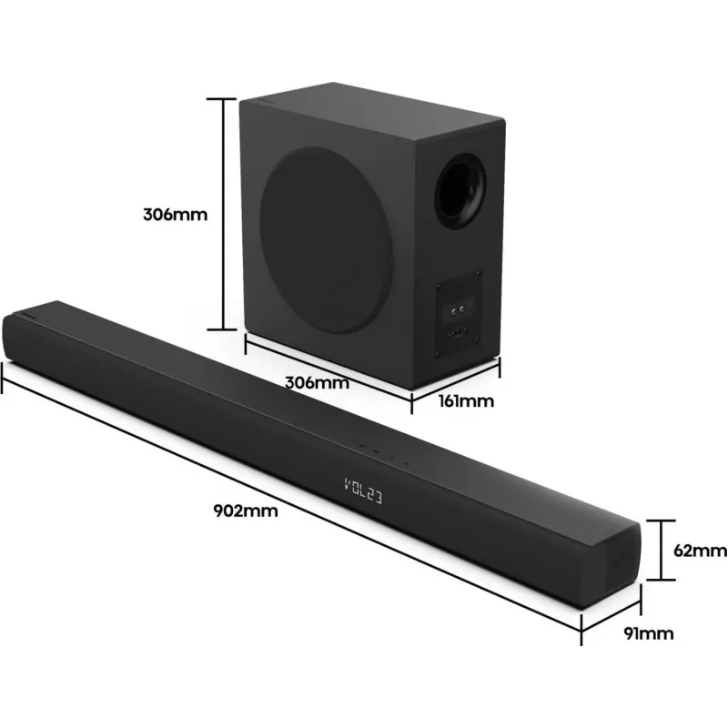 Hisense HS3100 negro 3.1 canales 480 W