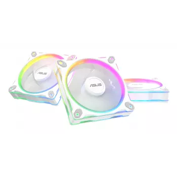 Ventilador de carcasa ASUS Prime MR120 120 mm 1600 RPM blanco (pack de 3, LED, 58 CFM, 23 dB)