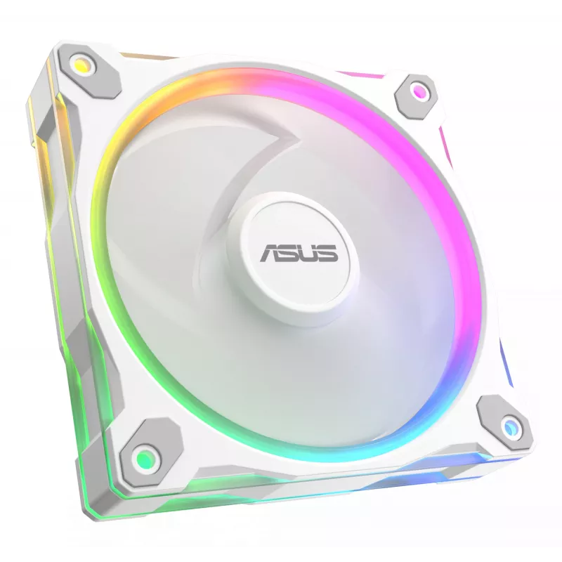 Ventilador de carcasa ASUS Prime MR120 120 mm 1600 RPM blanco (pack de 3, LED, 58 CFM, 23 dB)