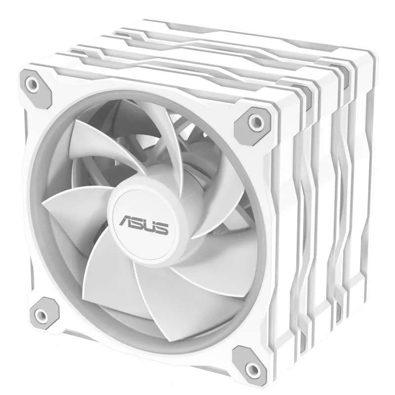 Ventilador de carcasa ASUS Prime MR120 120 mm 1600 RPM blanco (pack de 3, LED, 58 CFM, 23 dB)