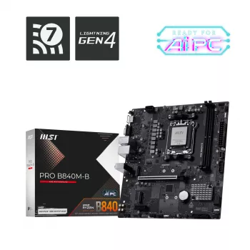 MSI PRO B840M-B Placa base AMD B840 Socket AM5 micro ATX