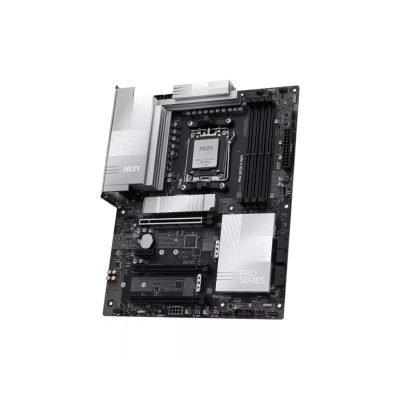 Placa base MSI PRO X870E-P WIFI ATX — AMD X870E, Socket AM5, DDR5, 4 DIMM, Wi‑Fi 7, 3× M.2, HDMI 2.1