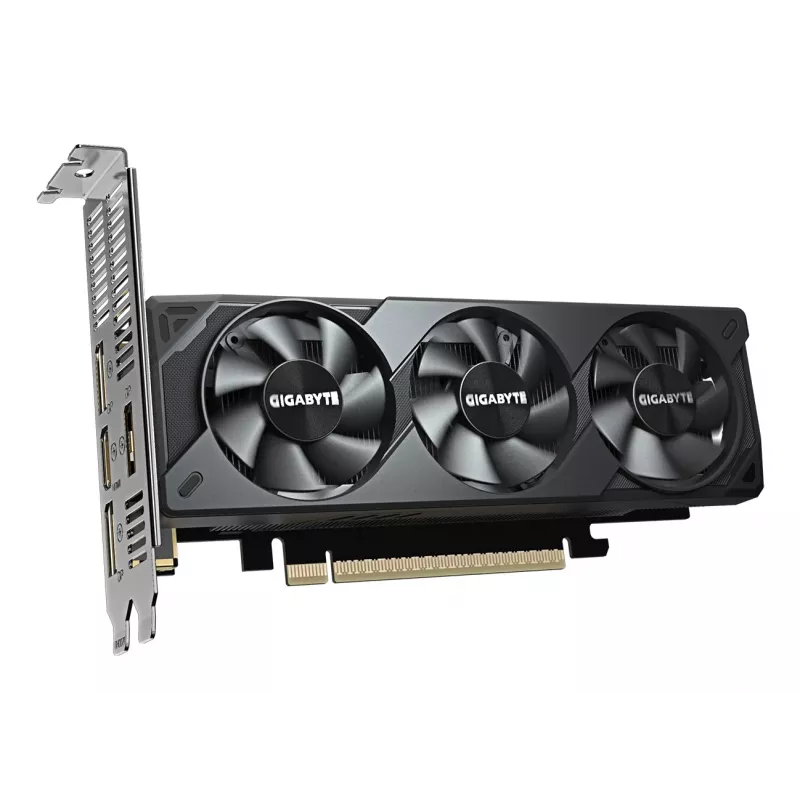 GIGABYTE GeForce RTX 5060 OC Low Profile 8G Tarjeta gráfica - 8GB GDDR7, 128bit, PCI-E 5.0, 2512 MHz frecuencia de núcleo, 3 x DisplayPort, 1 x HDMI, GV-N5060OC-8GL