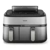 Philips Serie 5000 NA555/00 Freidora Doble 9 L Independiente 2750 W Freidora de aire Plata