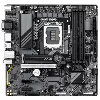GIGABYTE B760M DS3H GEN5 Placa base - Compatible con CPUs Intel Core 14.ª Gen, VRM digital 6+2+1 fases, hasta 5600MHz DDR5, 2xPCIe 4.0 M.2, 2.5GbE LAN, USB 3.2 Gen2