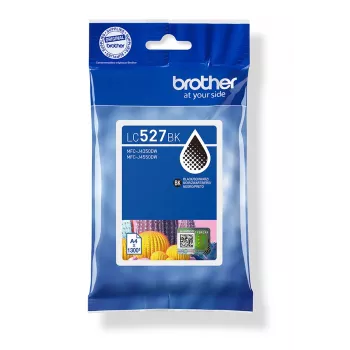 Brother Original LC527BK Cartucho de tinta - Negro, Negro, Tinta a base de pigmento, 1 ud., 1300 páginas, Pack individual