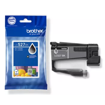 Brother Original LC527BK Cartucho de tinta - Negro, Negro, Tinta a base de pigmento, 1 ud., 1300 páginas, Pack individual