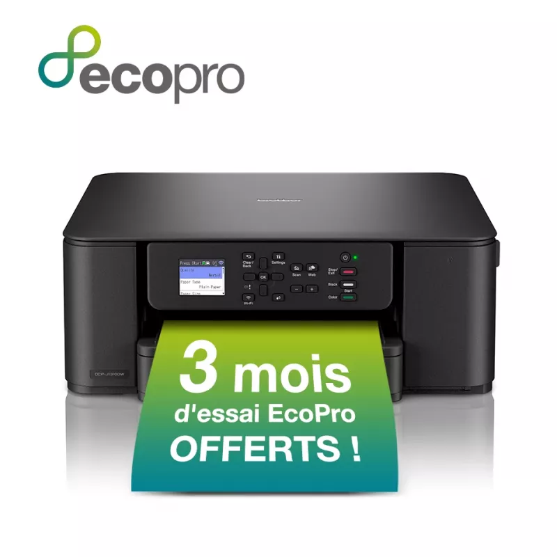 Brother 3-en-1 Impresora de inyección de tinta inalámbrica compacta DCP-J1310DW, Inyección de tinta, Impresión en color, 1200 x 6000 DPI, Copia en color, A4, Negro