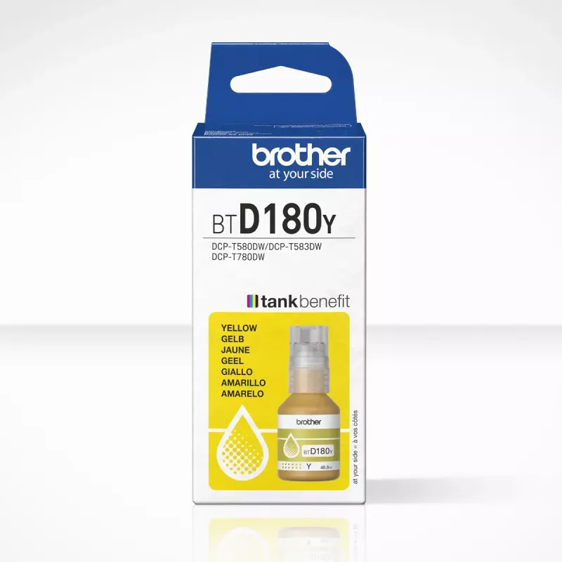 Brother BTD180Y Amarillo Frasco de tinta original