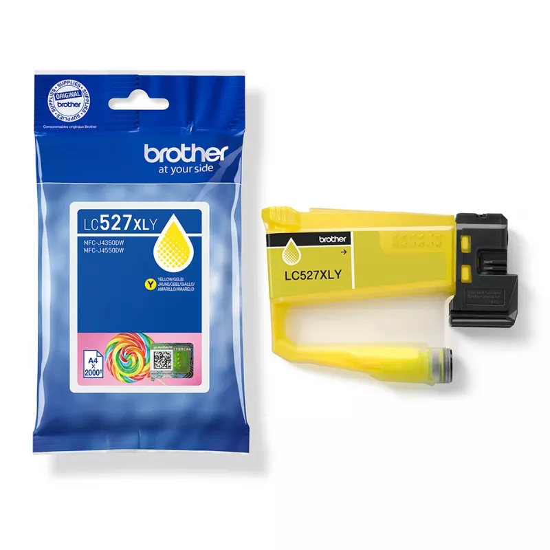 Brother Original LC527XLY Cartucho de tinta de alto rendimiento – Amarillo