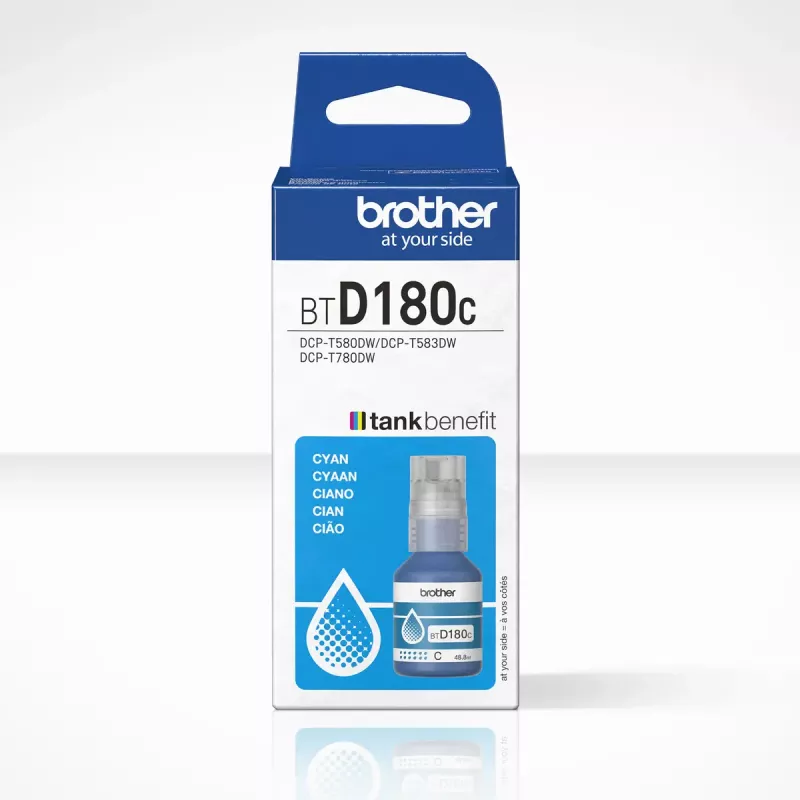 Brother BTD180C Cian Frasco de tinta original