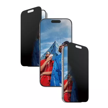 Protector de pantalla PanzerGlass ® 2-Way Privacy iPhone 17 | iPhone 16 Pro | Ultra-Wide Fit con EasyAligner
