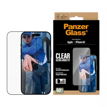 Lámina protectora de pantalla PanzerGlass ® iPhone Air | Ultra-Wide Fit con EasyAligner
