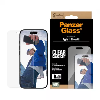Lámina protectora de pantalla PanzerGlass® iPhone Air | Classic Fit con EasyAligner