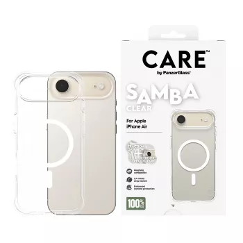 Funda PanzerGlass CARE™ by ® Samba Transparente con MagSafe Blanco iPhone Air