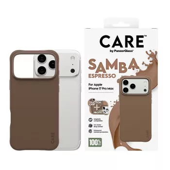 Funda PanzerGlass CARE™ by ® Samba Espresso con MagSafe iPhone 17 Pro Max