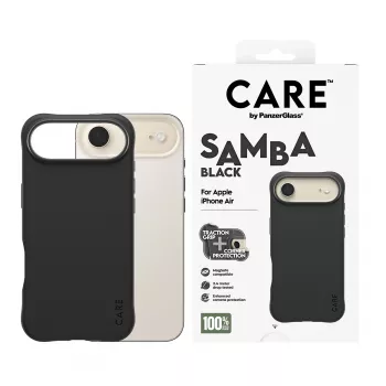 Funda PanzerGlass CARE™ by ® Samba Negra con MagSafe iPhone Air