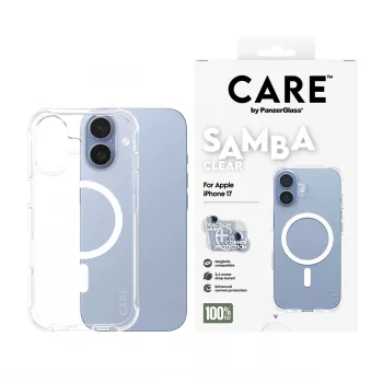 Funda PanzerGlass CARE by Fashionable Case Samba Transparente con MagSafe iPhone 17