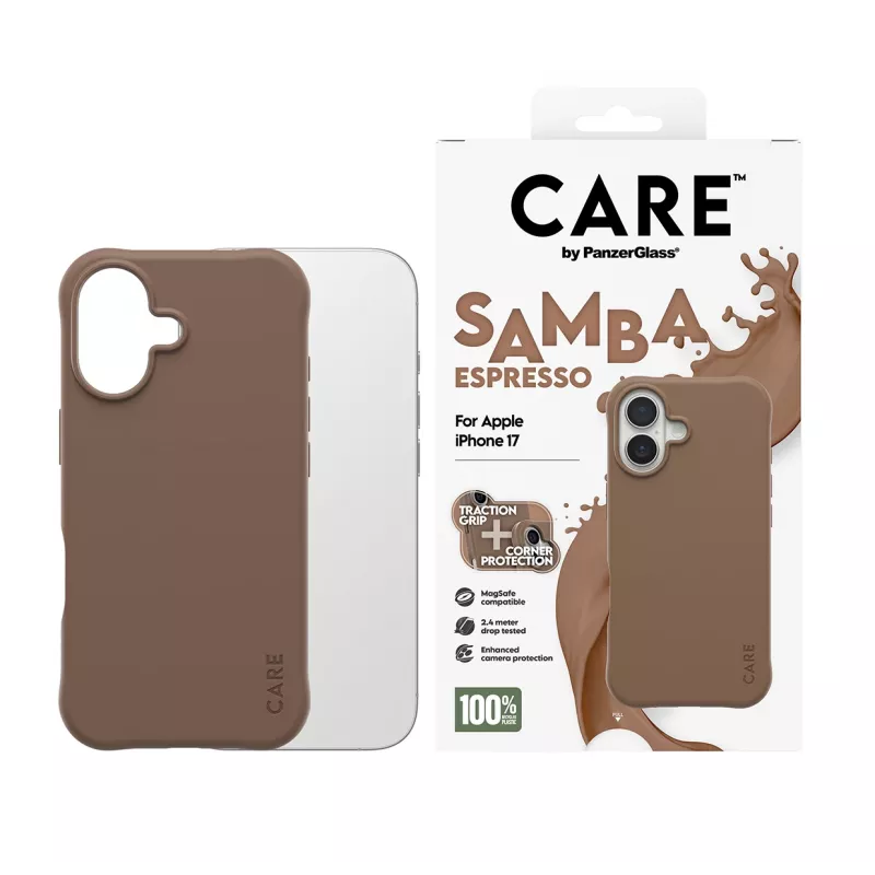 Funda PanzerGlass CARE™ by ® Samba Espresso con MagSafe iPhone 17