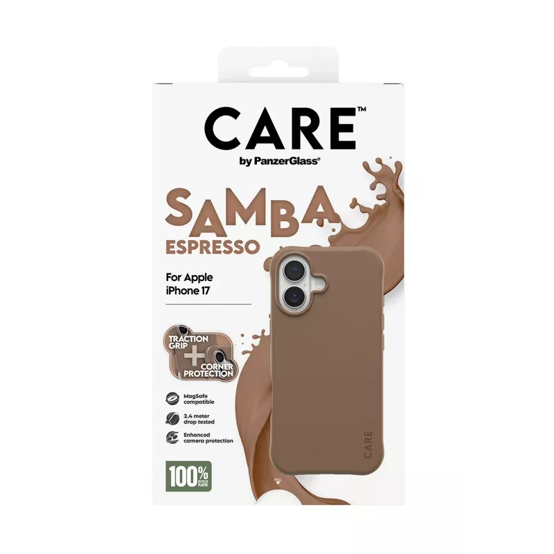 Funda PanzerGlass CARE™ by ® Samba Espresso con MagSafe iPhone 17
