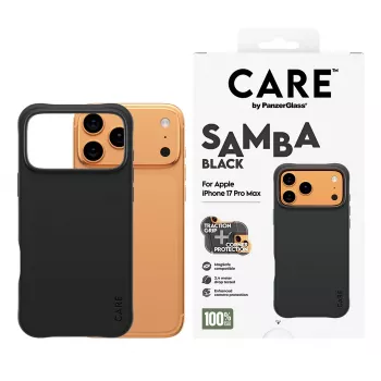 Funda PanzerGlass CARE™ by ® Samba Negra con MagSafe iPhone 17 Pro Max