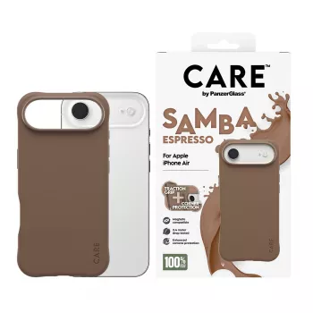 Funda PanzerGlass CARE by Fashionable Case Samba Espresso con MagSafe iPhone 17 Air