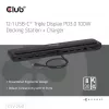 Docking station club 3d CSV-2541 USB-C con salidas HDMI y DisplayPort