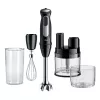Braun MultiQuick 5 Pro MQ55755M batidora de mano 1000 W, 25+1 velocidades, pie de metal, vaso, varillas, negro
