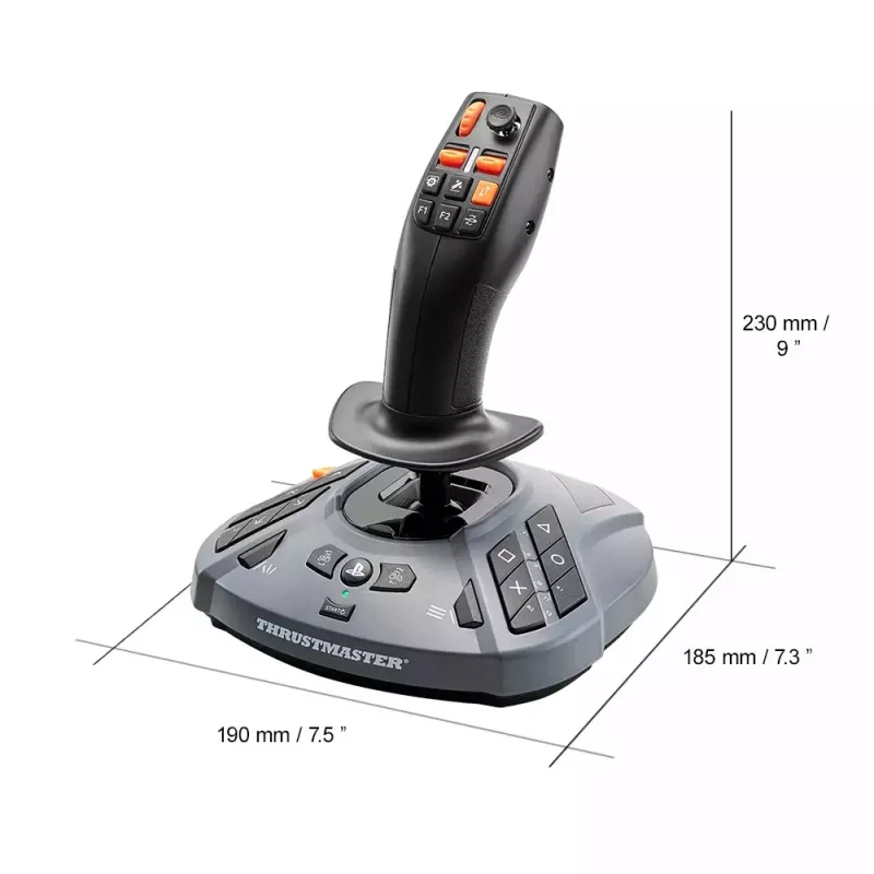Thrustmaster SimTask FarmStick Joystick de vuelo negro analógico / digital PC, PlayStation 5