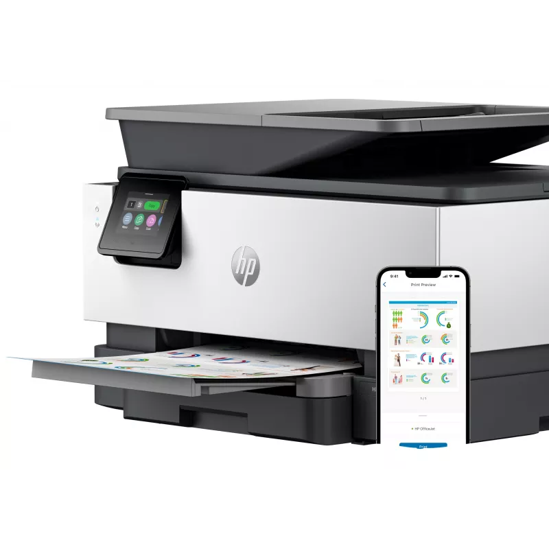 HP OfficeJet Pro 9120e impresora multifunción en color inalámbrica, Instant Ink; impresión a doble cara