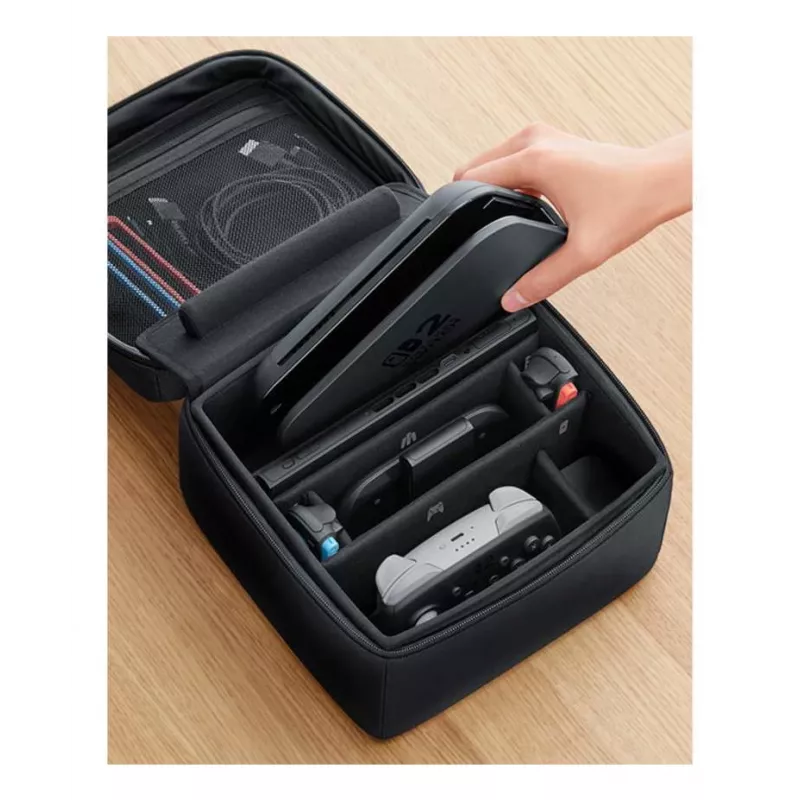 Nintendo Switch 2 Funda de transporte todo en uno, Funda de viaje, Nintendo, Negro, Nintendo Switch 2, Cremallera