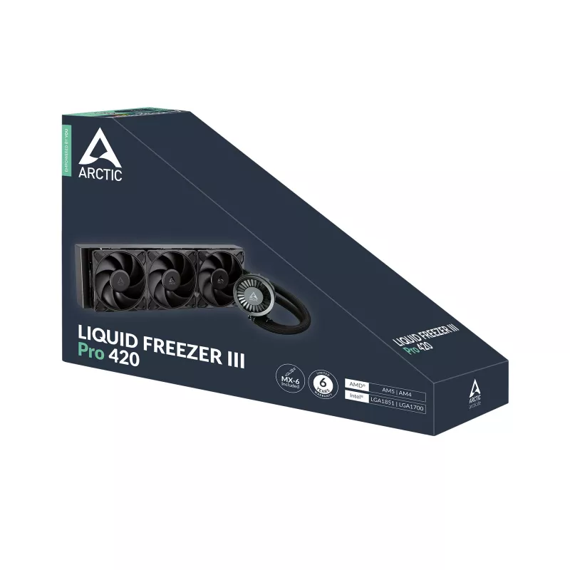 ARCTIC Liquid Freezer III Pro 420 - Refrigeración líquida todo en uno para CPU multicompatible