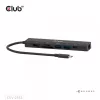 CLUB3D CSV-2553 Concentrador de interfaces USB Type-C 5000 Mbit/s Negro