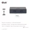 CLUB3D Conmutador bidireccional de vídeo + datos + PD USB-C®, USB Type-C, 2x DisplayPort, 7680 x 4320 Píxeles, Negro, 8K Ultra HD, 120 Hz
